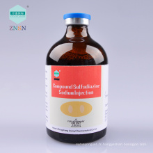 Médicament vétérinaire Sulfadiazine Sodium Injection